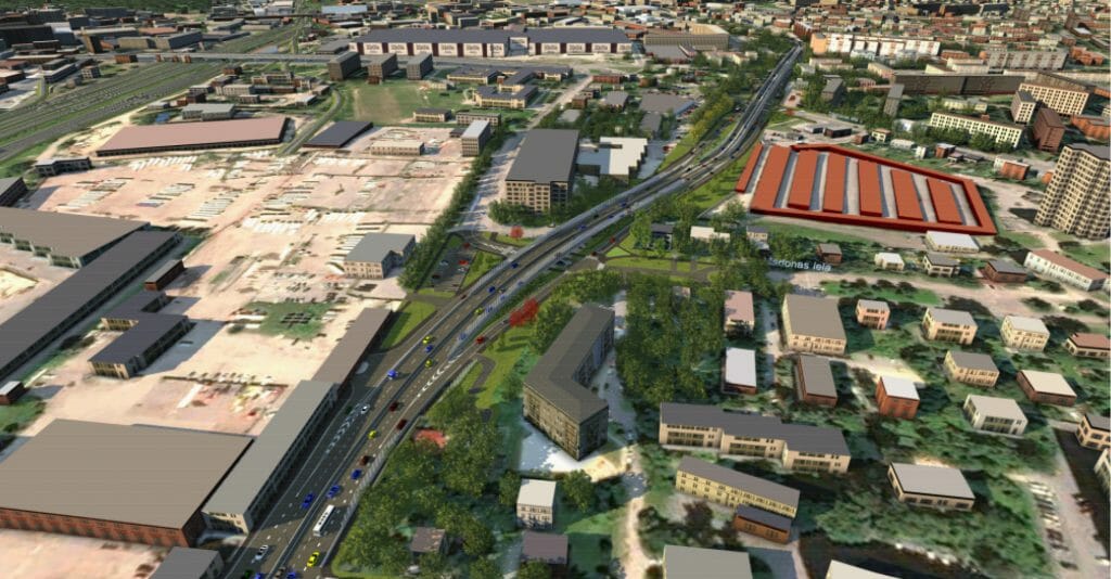 Austrumu maģistrāles posms Ieriķu iela - Vietalvas iela II kārta (Braslas iela, Vestienas iela) - Ceļš - vizualizācija