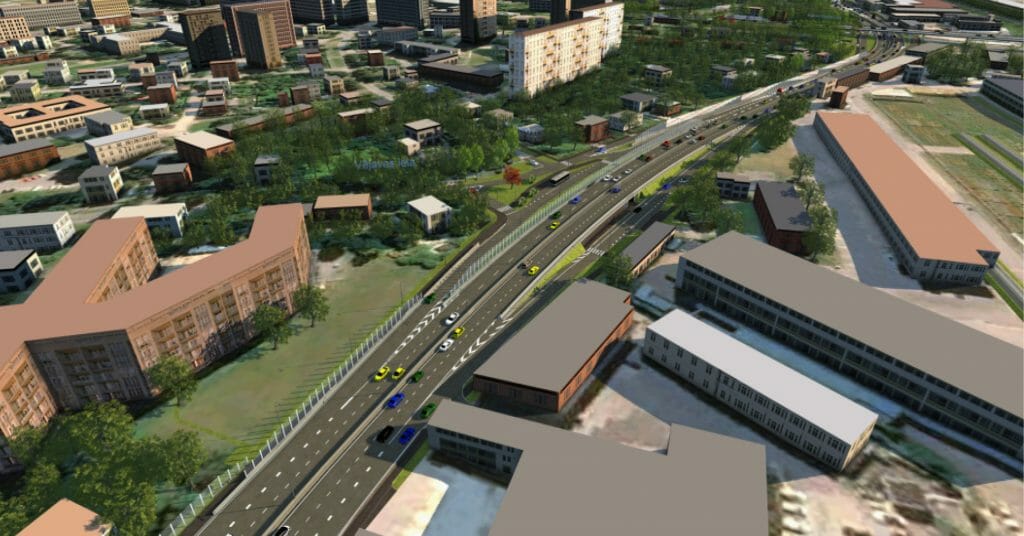 Austrumu maģistrāles posms Ieriķu iela - Vietalvas iela II kārta (Braslas iela, Vestienas iela) - Ceļš - vizualizācija