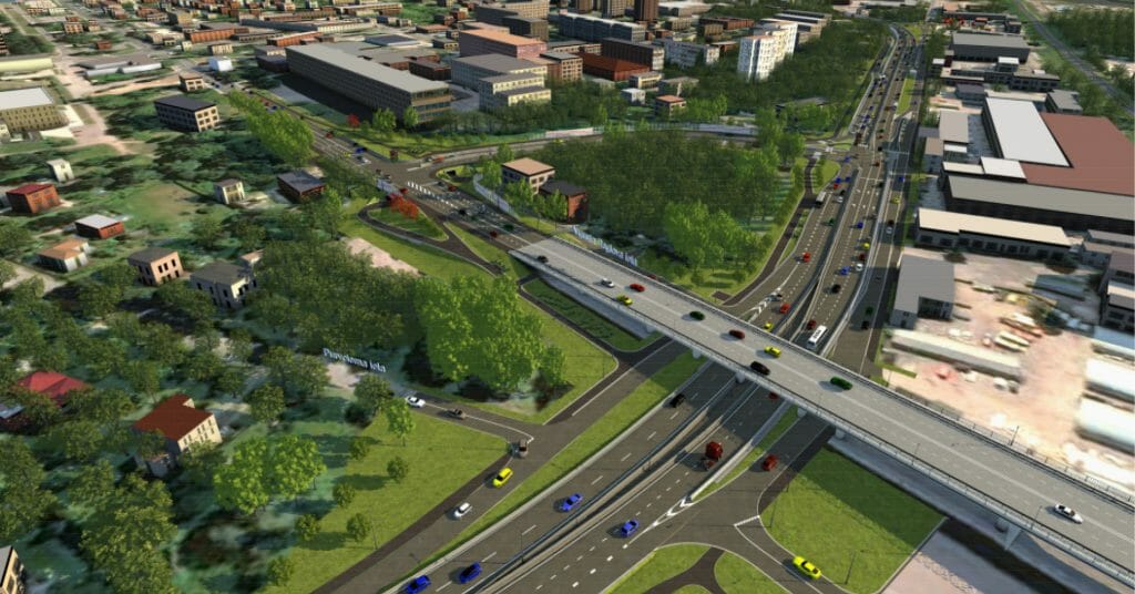 Austrumu maģistrāles posms Ieriķu iela - Vietalvas iela II kārta (Braslas iela, Vestienas iela) - Ceļš - vizualizācija