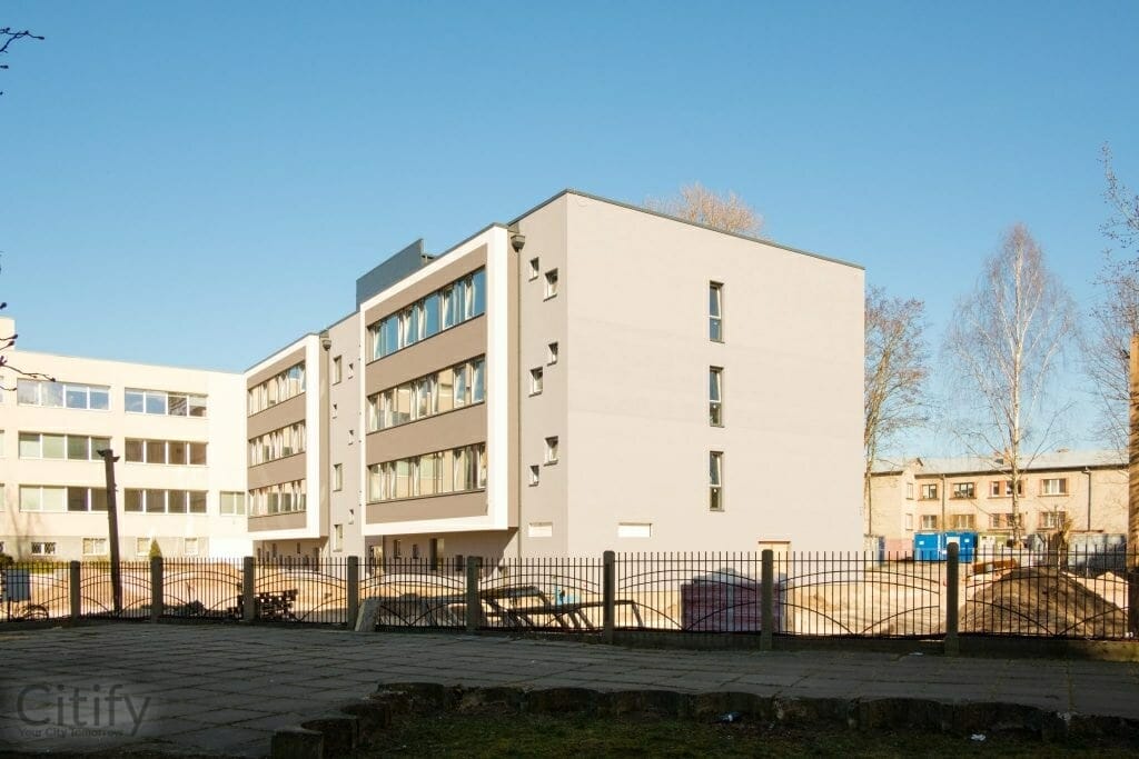 Rīgas Klasiskās ģimnāzijas laboratoriju korpuss (Purvciema iela 38) - Primary and secondary education - construction photos