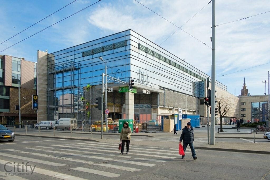 Origo ēkas "A" pārbūve (Stacijas laukums 4) - Prekybos centras - statybų nuotraukos