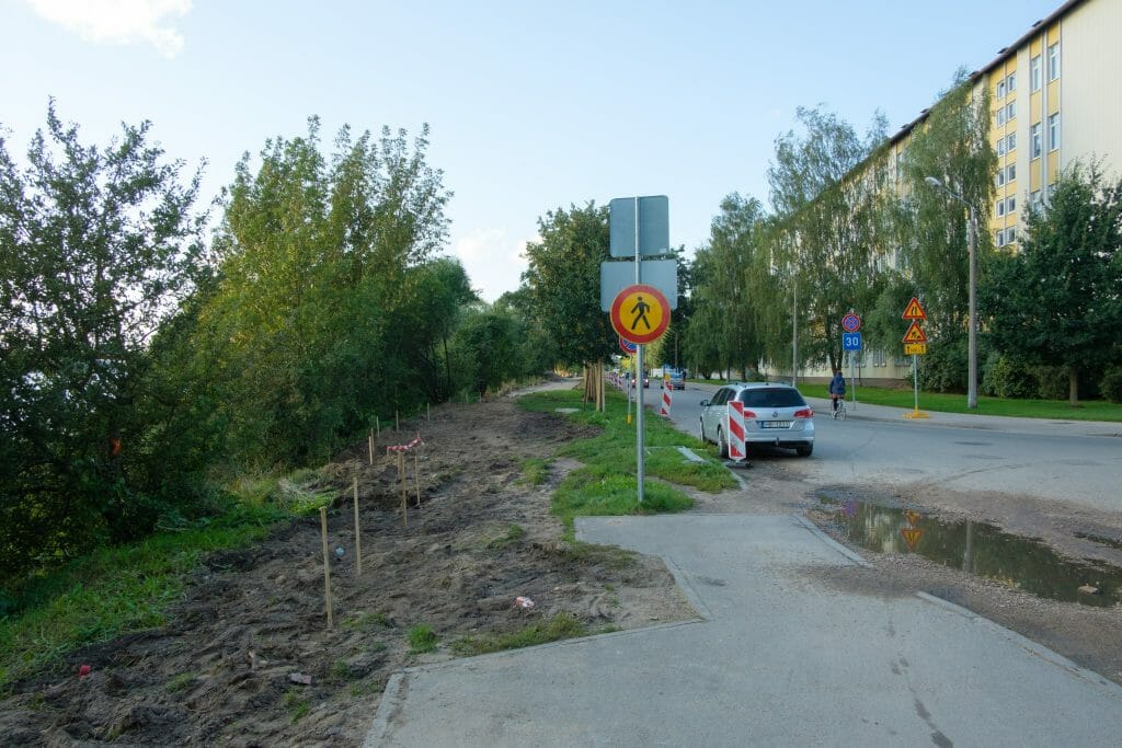 Austuves ielas veloceļa izbūve (Austuves iela) - Bike path - construction photos