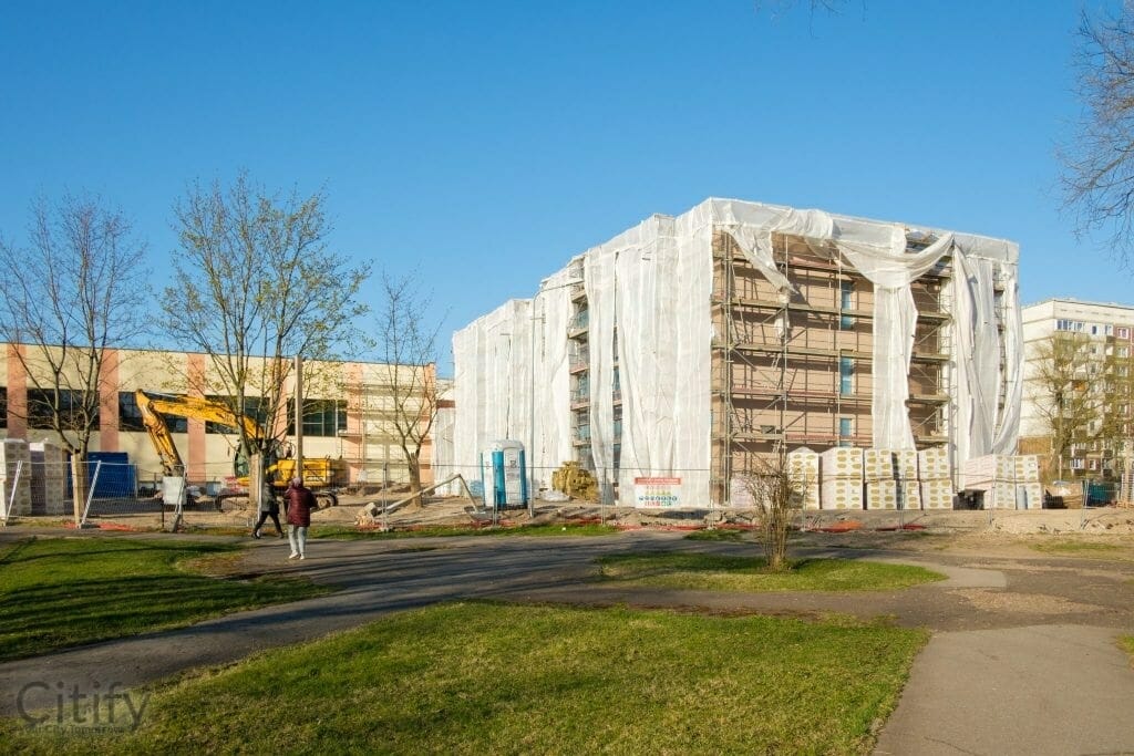 Zolitūdes ģimnāzijas laboratoriju korpuss (Ruses iela 22) - Primary and secondary education - construction photos