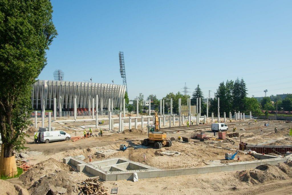 Ledus halle "Daugava" (Augšiela 1) - Spordikeskus - ehituse fotod