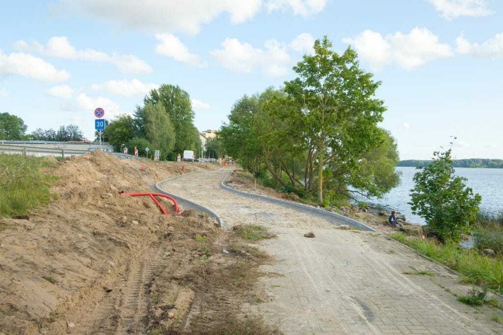 Austuves ielas veloceļa izbūve (Austuves iela) - Bike path - construction photos