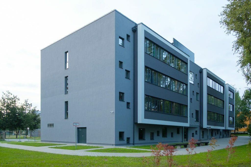 Rīgas Klasiskās ģimnāzijas laboratoriju korpuss (Purvciema iela 38) - Primary and secondary education - construction photos