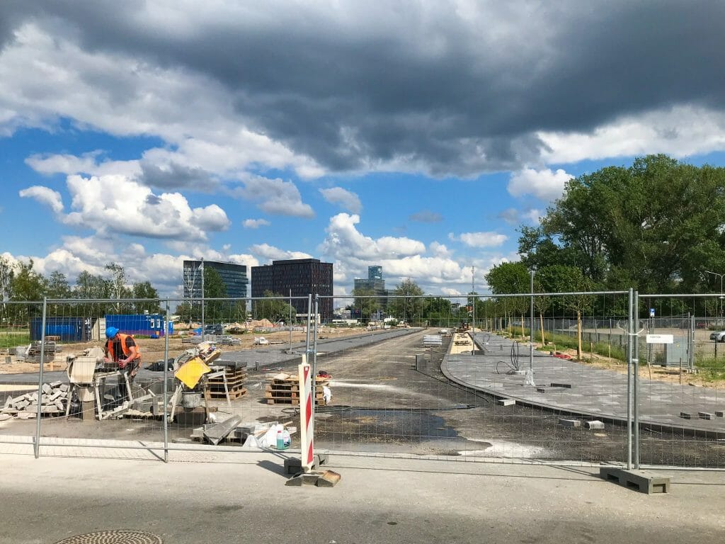 New Hanzas City teritorijas infrastruktūras izbūve - 2.kārta (Roberta Hirša iela) - Street - construction photos