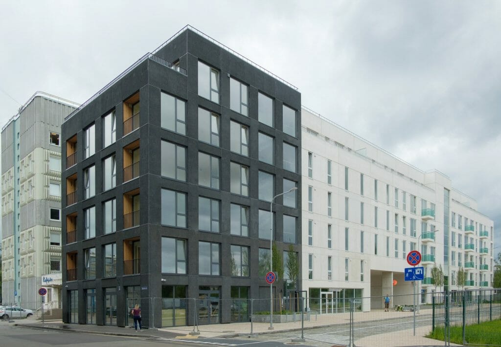 Viesturdārzs - 1. kārta (Rūpniecības iela 25) - Daugiabutis - statybų nuotraukos