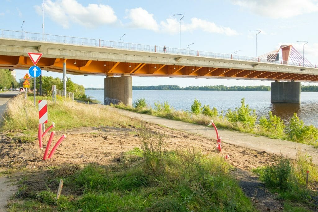 Austuves ielas veloceļa izbūve (Austuves iela) - Bike path - construction photos