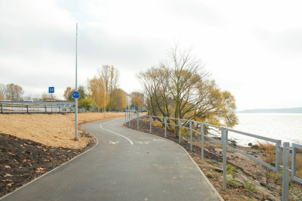 Austuves ielas veloceļa izbūve (Austuves iela) - Bike path - construction photos