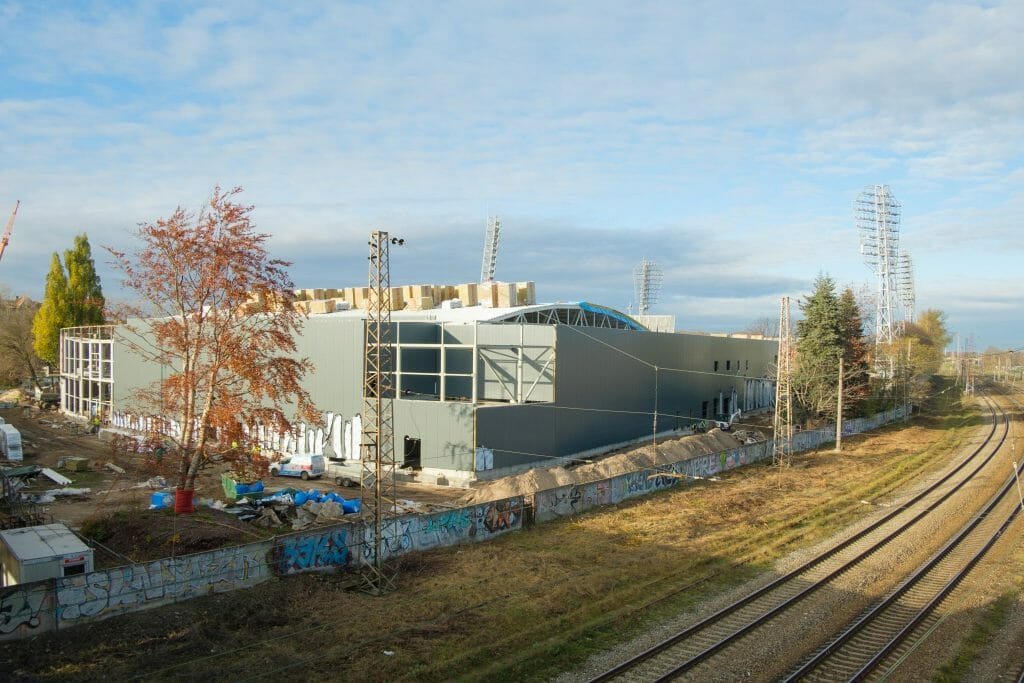 Ledus halle "Daugava" (Augšiela 1) - Spordikeskus - ehituse fotod