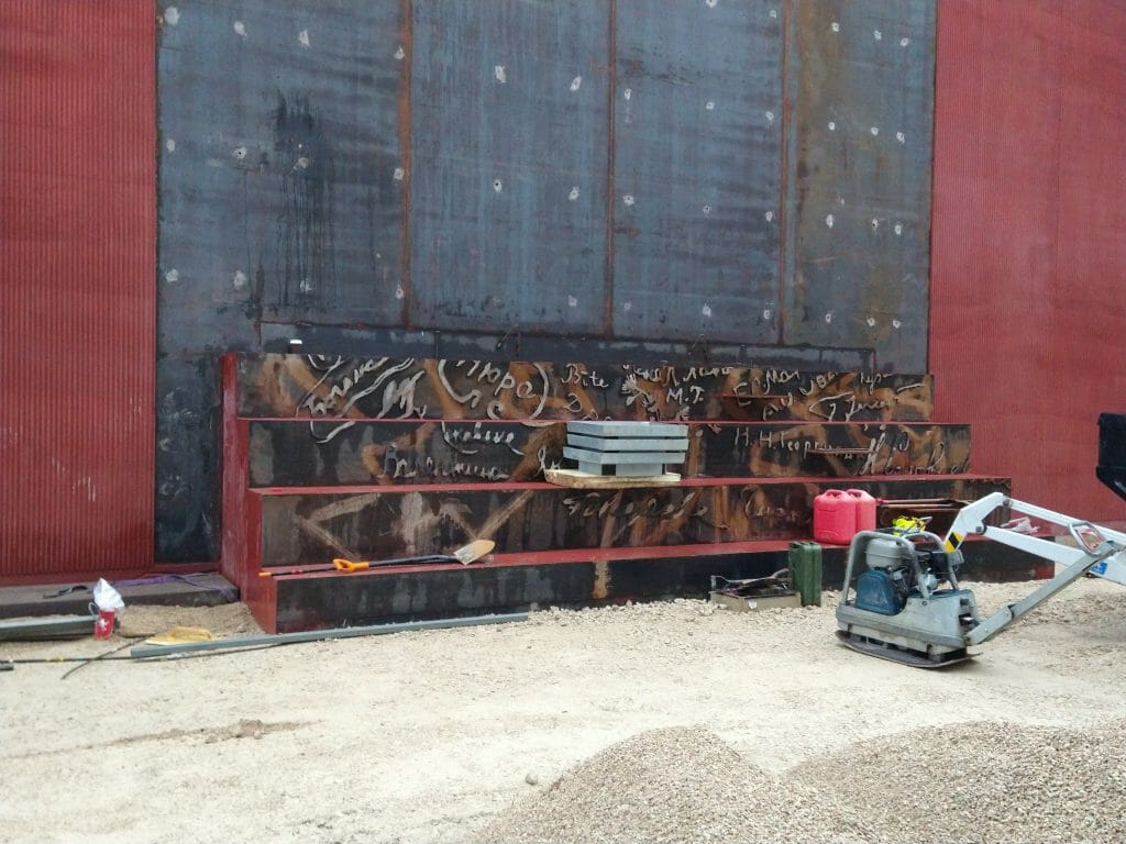 Padomju okupācijas piemiņas memoriāls "Vēstures taktīla" un Latviešu strēlnieku laukuma atjaunošana (Latviešu Strēlnieku laukums 1) - Laukums - būvdarbu attēli