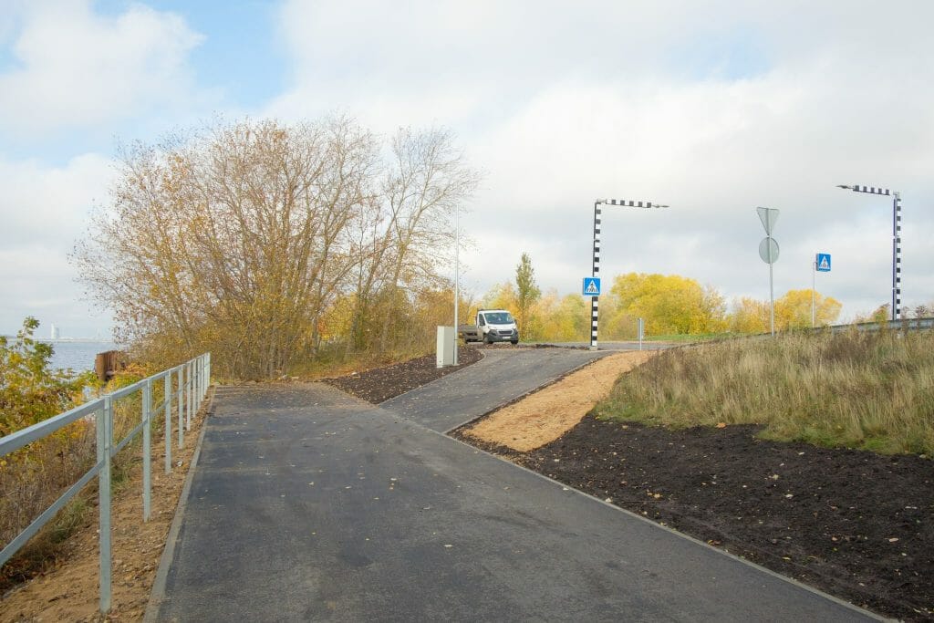 Austuves ielas veloceļa izbūve (Austuves iela) - Bike path - construction photos