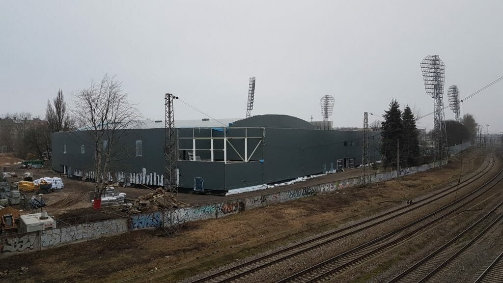 Ledus halle "Daugava" (Augšiela 1) - Spordikeskus - ehituse fotod