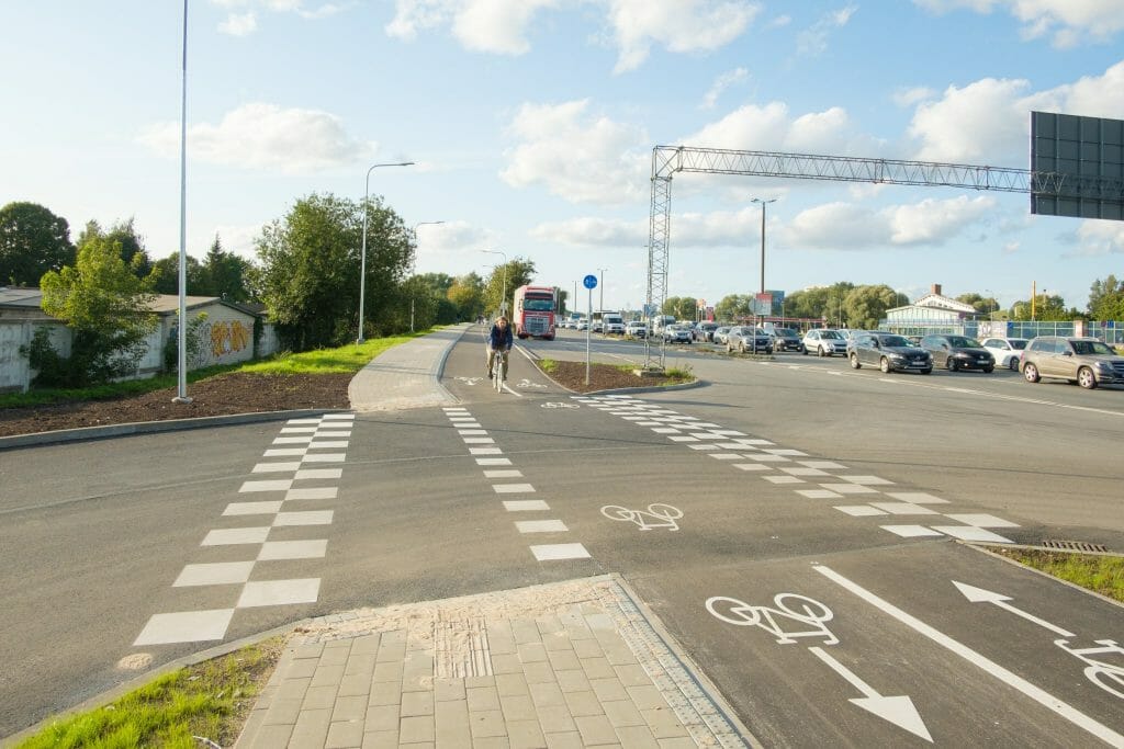 Krasta ielas gājēju un velosipēdu ceļš (Krasta iela) - Bike path - construction photos
