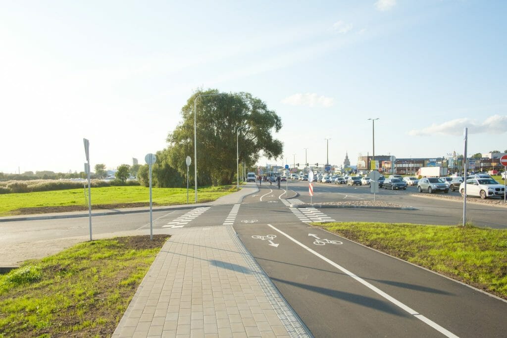 Krasta ielas gājēju un velosipēdu ceļš (Krasta iela) - Bike path - construction photos