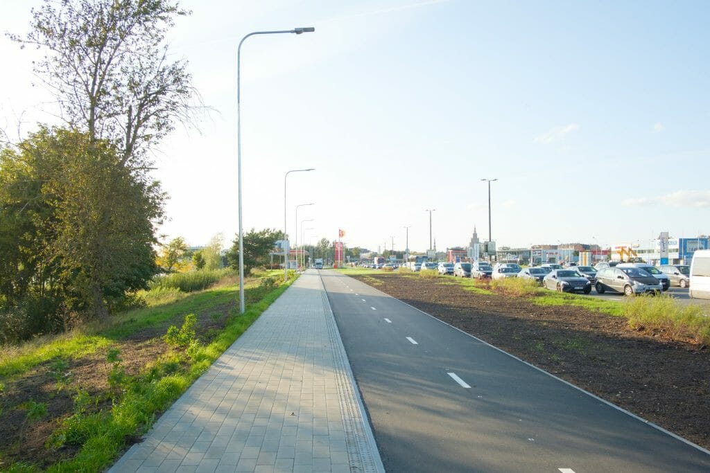 Krasta ielas gājēju un velosipēdu ceļš (Krasta iela) - Bike path - construction photos