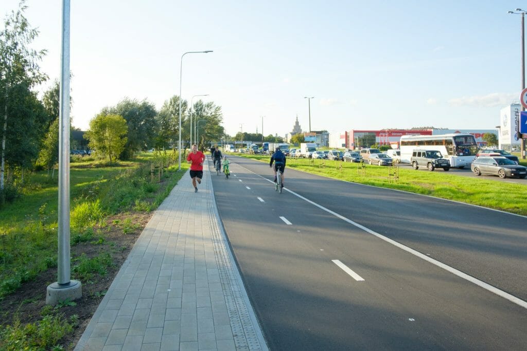 Krasta ielas gājēju un velosipēdu ceļš (Krasta iela) - Bike path - construction photos