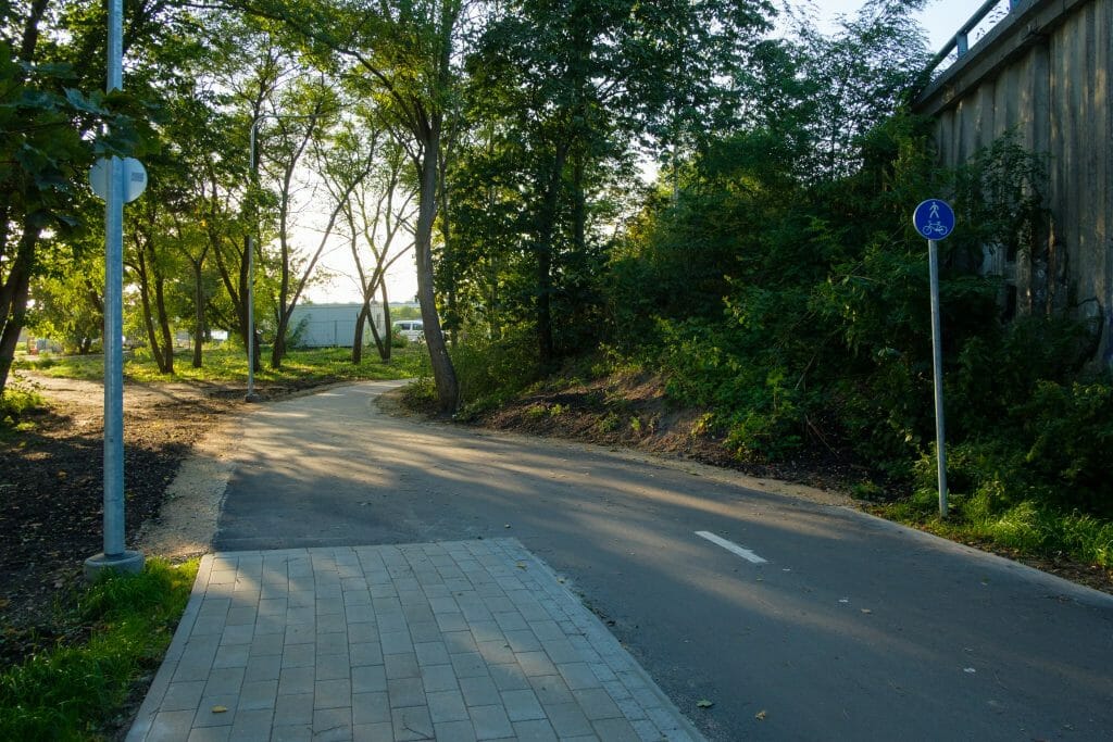 Krasta ielas gājēju un velosipēdu ceļš (Krasta iela) - Bike path - construction photos