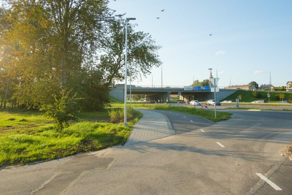 Krasta ielas gājēju un velosipēdu ceļš (Krasta iela) - Bike path - construction photos