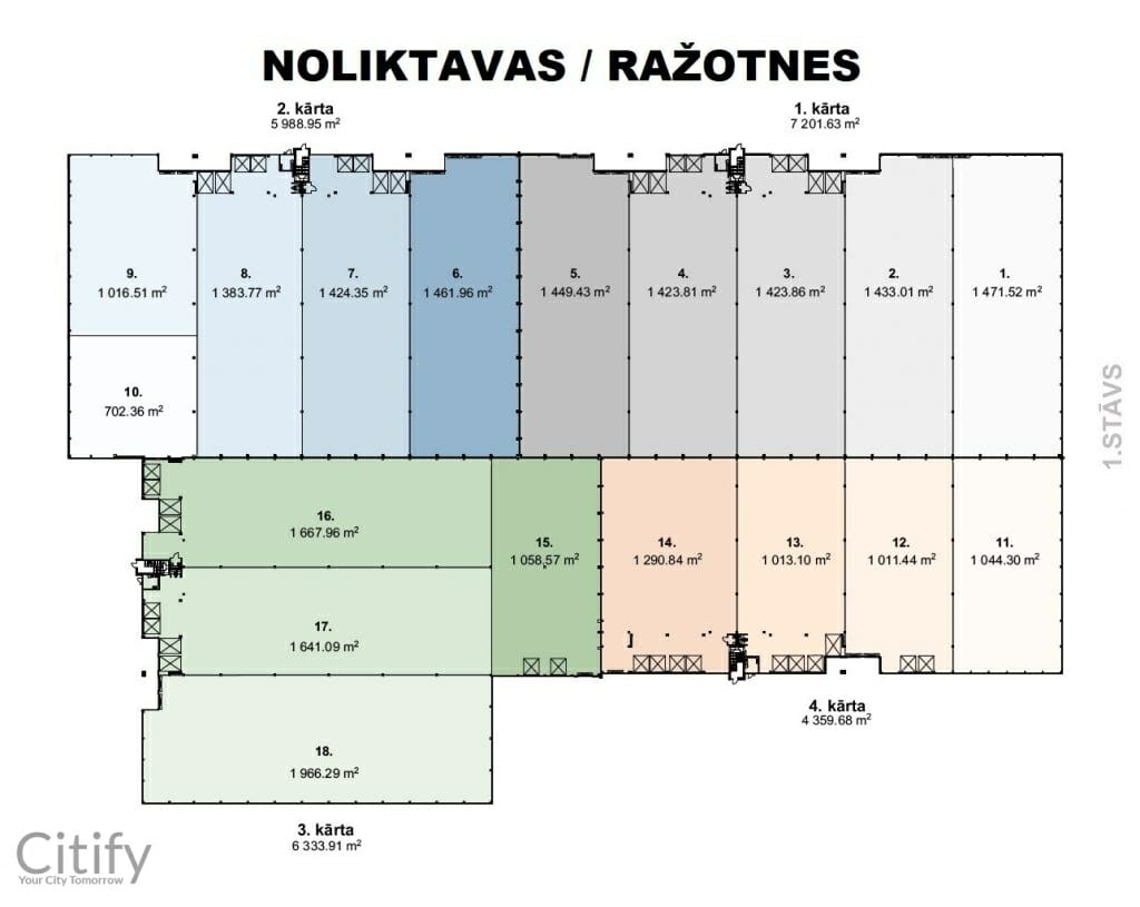Green Park I kārta (Dzirnieku iela 24) - Warehouse / Distribution center - visualization