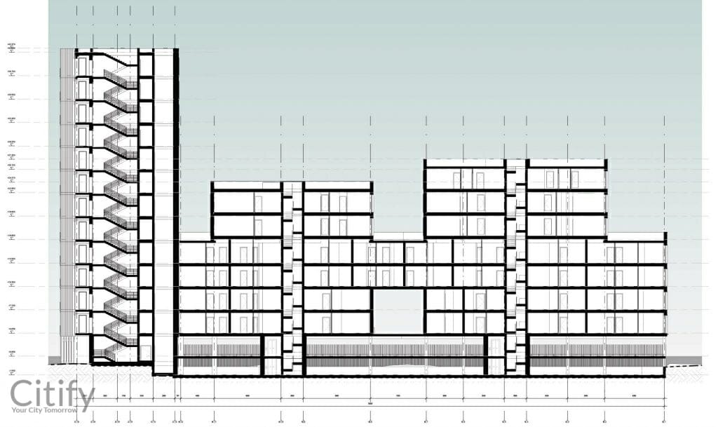Europos sodas 1 etapas (Europos pr. 4) - Multi apartment - visualization