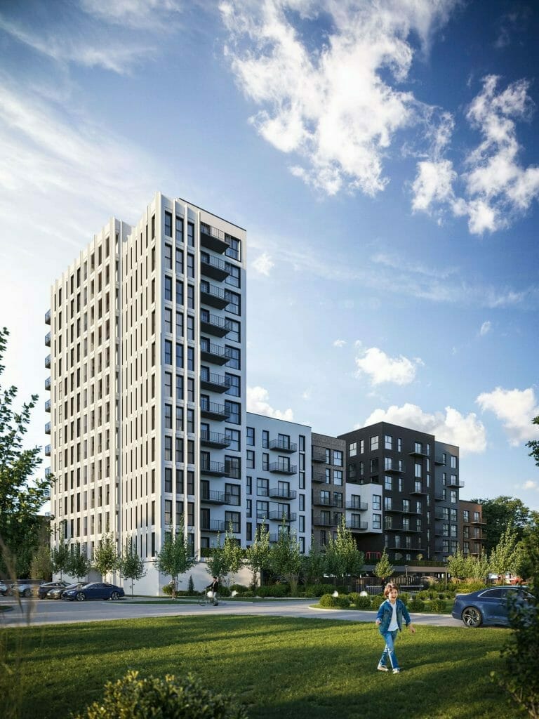 Europos sodas 1 etapas (Europos pr. 4) - Multi apartment - visualization