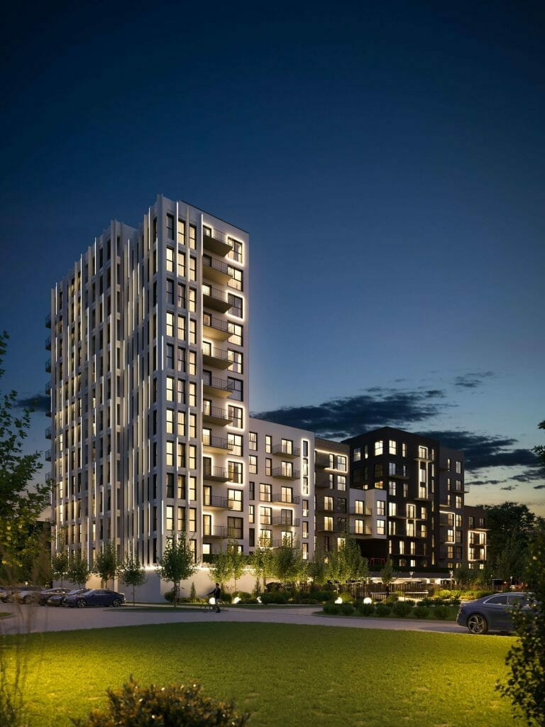 Europos sodas 1 etapas (Europos pr. 4) - Multi apartment - visualization