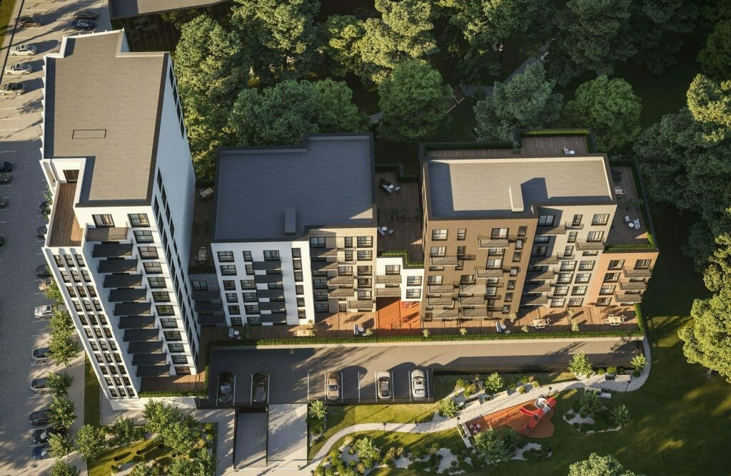 Europos sodas 1 etapas (Europos pr. 4) - Multi apartment - visualization