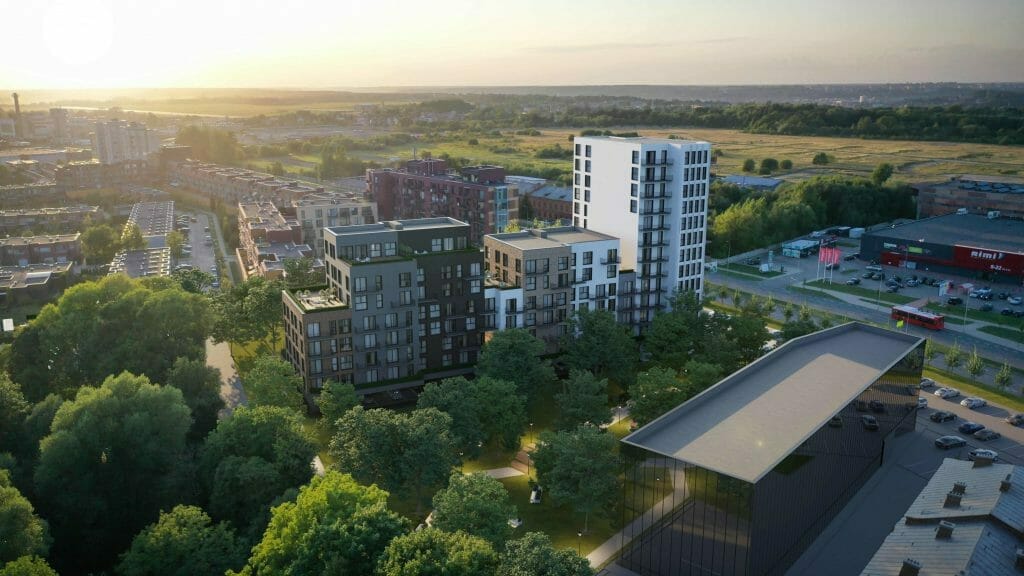 Europos sodas 1 etapas (Europos pr. 4) - Multi apartment - visualization