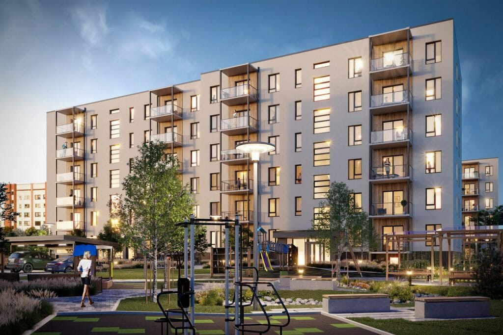 Fjordi (Ganību dambis 9, 11, 11A) - Daugiabutis - vizualizacija