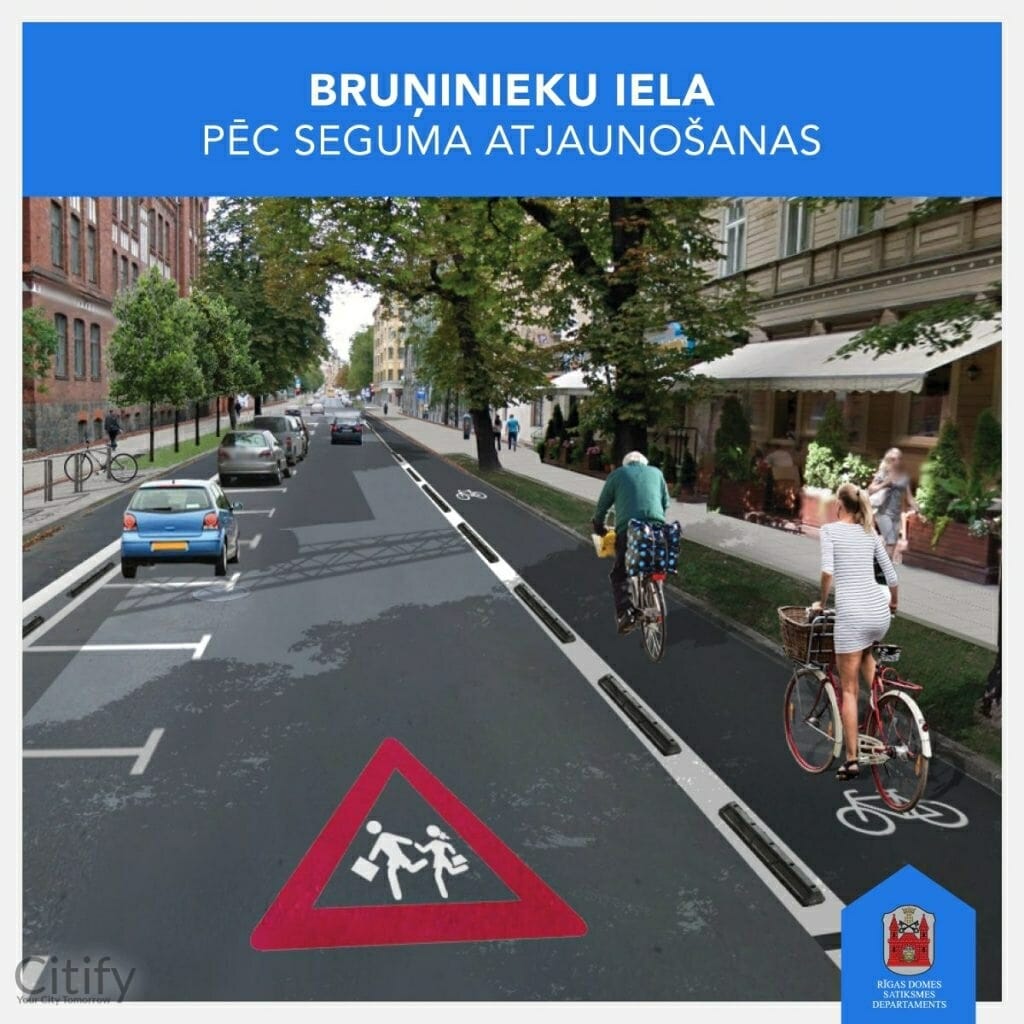 Bruņinieku ielas seguma atjaunošana (Bruņinieku iela) - Road - visualization