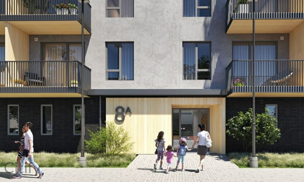 Divi Krasti (Ķengaraga iela 8A) - Multi apartment - visualization