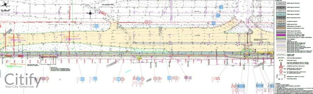 Krasta ielas gājēju un velosipēdu ceļš (Krasta iela) - Bike path - visualization