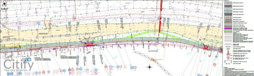 Krasta ielas gājēju un velosipēdu ceļš (Krasta iela) - Bike path - visualization