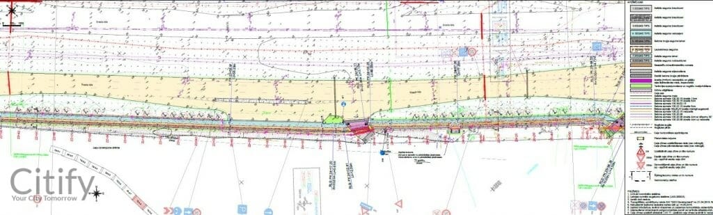 Krasta ielas gājēju un velosipēdu ceļš (Krasta iela) - Bike path - visualization