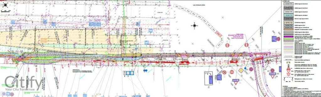 Krasta ielas gājēju un velosipēdu ceļš (Krasta iela) - Bike path - visualization