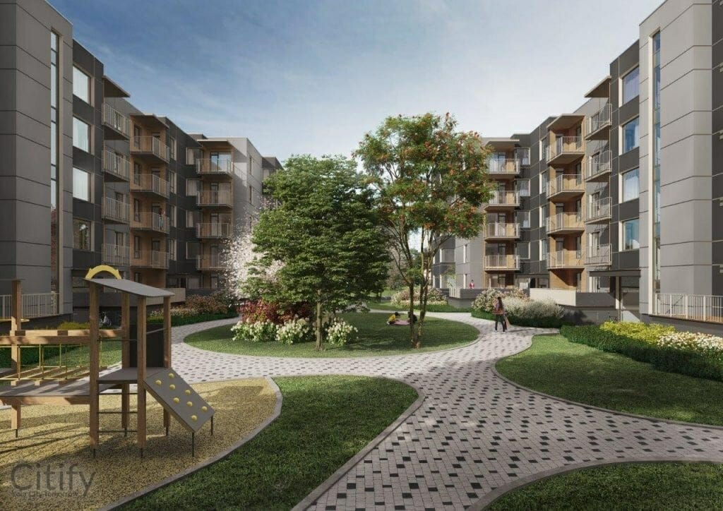 Trebū Home - 2. kārta (Kupriču iela 1B, 1G, 1E, 1F) - Daudzdzīvokļu nams - vizualizācija