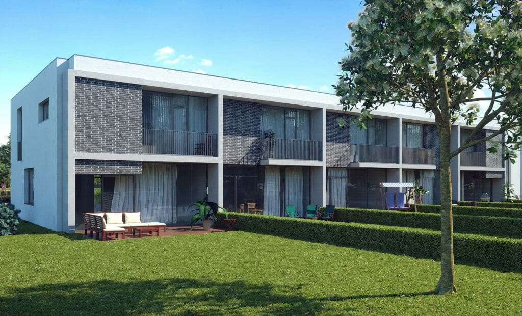 Mežaparka Rezidences I kārta (Ķelnes iela) - Land plots, Private house community, Row housing - visualization