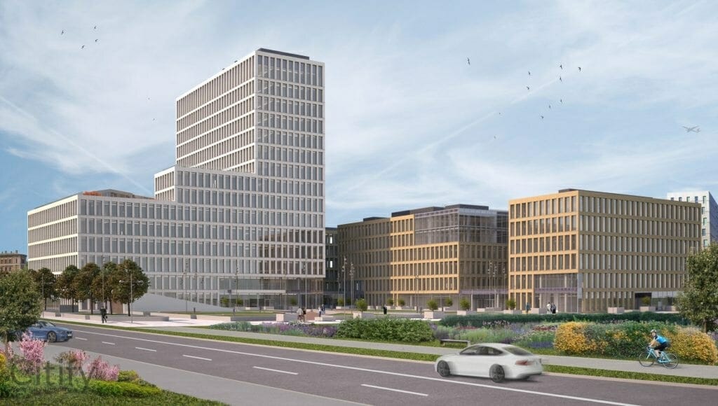 New Hanza City biroju ēka (Mihaila Tāla iela 3) - Office center - visualization