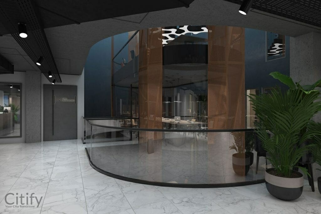 New Hanza City biroju ēka (Mihaila Tāla iela 3) - Office center - visualization