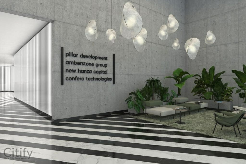 New Hanza City biroju ēka (Mihaila Tāla iela 3) - Office center - visualization