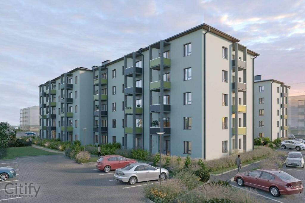 Dreilinga mājas - 1. kārta (Robežu iela) - Daugiabutis - vizualizacija