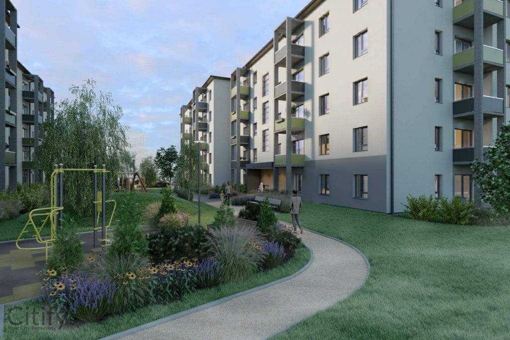 Dreilinga mājas - 1. kārta (Robežu iela) - Daugiabutis - vizualizacija