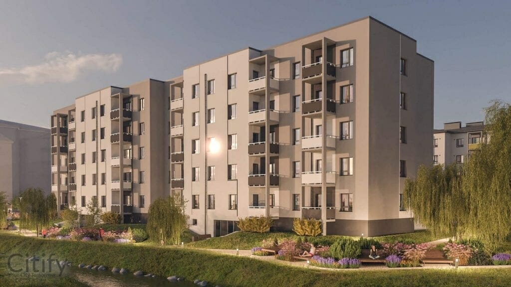 Dreilinga mājas - 1. kārta (Robežu iela) - Daugiabutis - vizualizacija