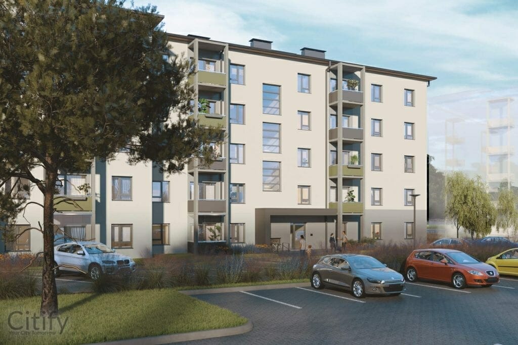 Dreilinga mājas - 1. kārta (Robežu iela) - Daugiabutis - vizualizacija