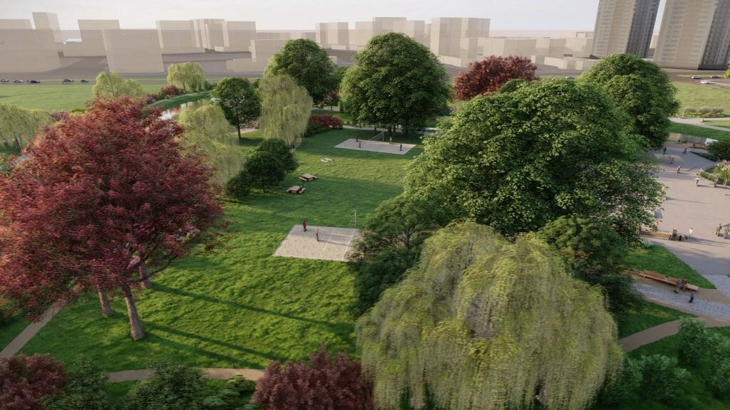 Skanstes teritorijas revitalizācija I kārta (Lapeņu iela) - Park - visualization