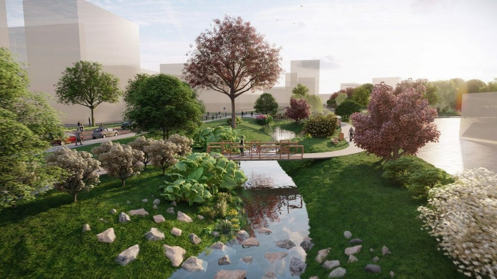 Skanstes teritorijas revitalizācija I kārta (Lapeņu iela) - Park - visualization