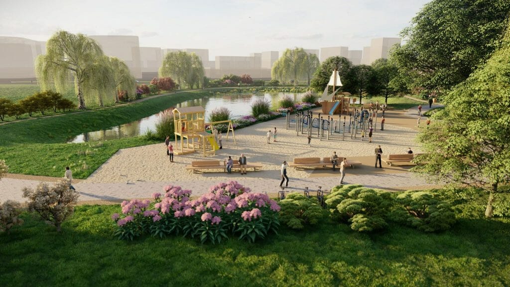 Skanstes teritorijas revitalizācija I kārta (Lapeņu iela) - Park - visualization