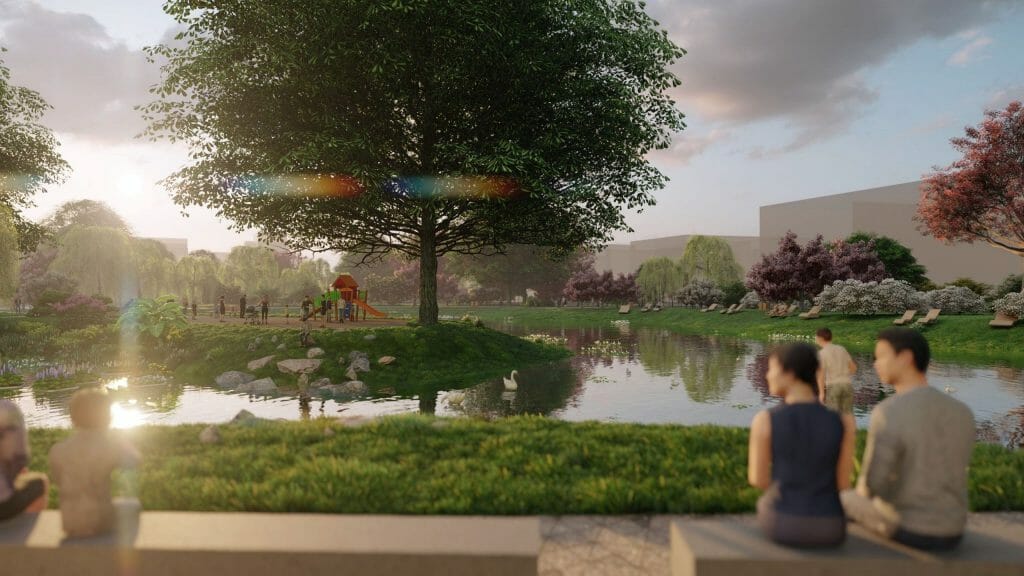 Skanstes teritorijas revitalizācija I kārta (Lapeņu iela) - Park - visualization